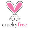 A pink bunny with the word cruelty free underneath it.